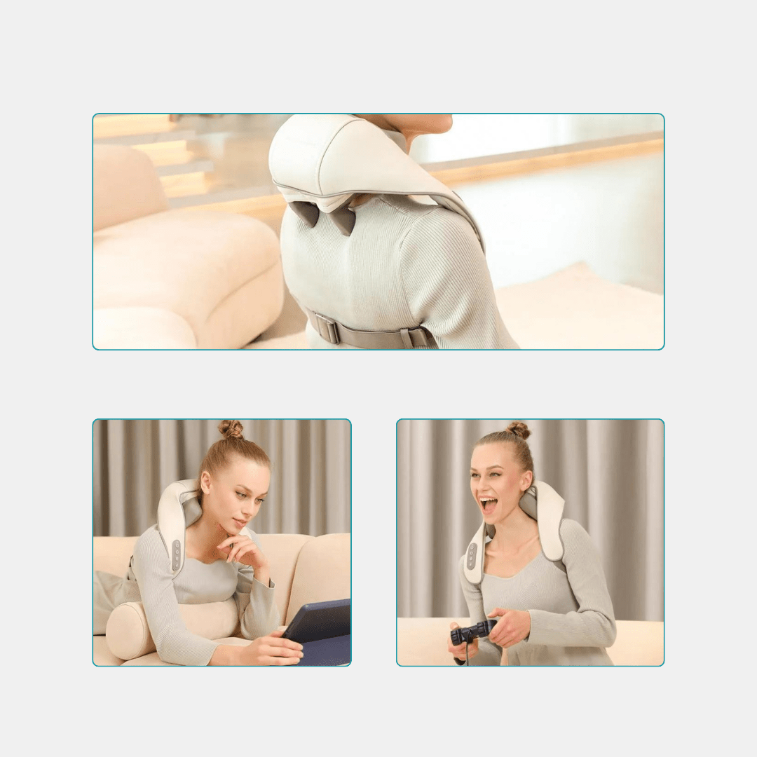 EMS Foot Massager - Electric Massage Mat for Pain Relief and Improved Circulation - Person using EMS Foot Massager for relaxing foot therapy at home.Detailed view of EMS Foot Massager sh